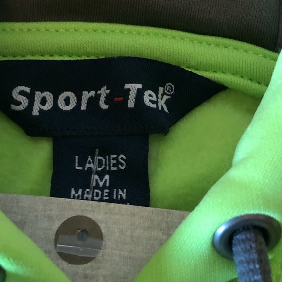 Women’s MD Lime Green Pullover Hoodie - Picture 5 of 7